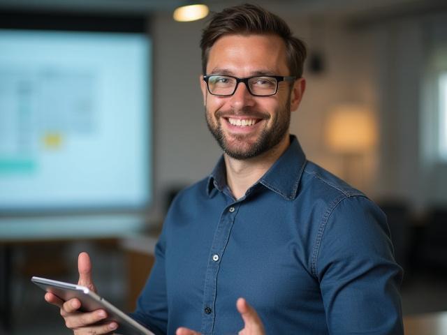 Lukas Weber, Leiter für Interaktive Tutorials